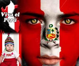 yapboz Peru Bağımsızlık Günü 28 Temmuz. Bu, 1821 yılında İspanya'dan Bağımsızlık Bildirgesi'nin anısına